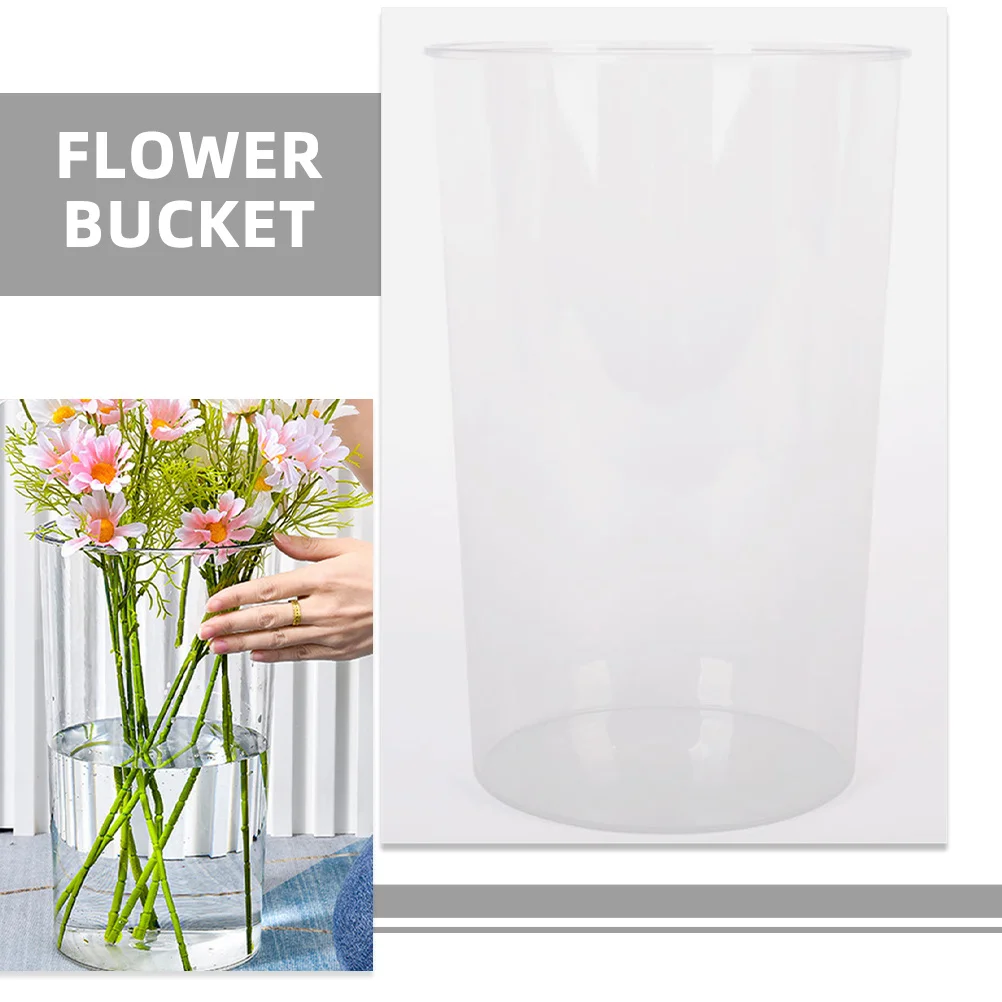 Transparent Flower Bucket Simple Plastic Cylinder Vase For Root Growth Monitoring Floral Arrangement Container
Transparent Flower Bucket Simple Plastic Cylinder Vase For Root Growth Monitoring Floral Arrangement Container