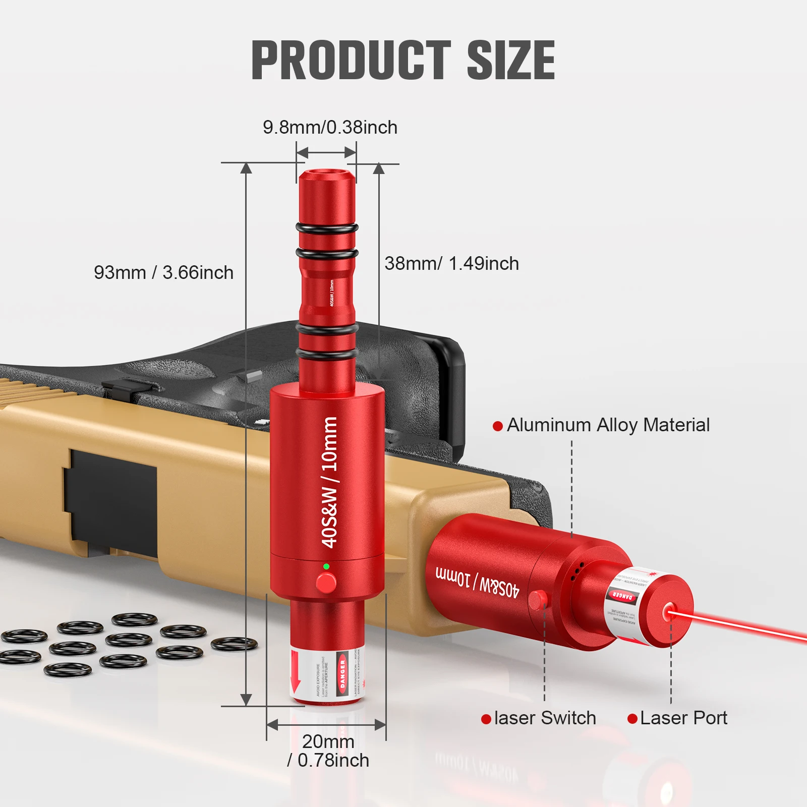 40sw.10mm Dual-purpose laser trainer: cost-effective, rechargeable, plug-and-play with smart feedback.
40sw.10mm Dual-purpose laser trainer: cost-effective, rechargeable, plug-and-play with smart feedback.