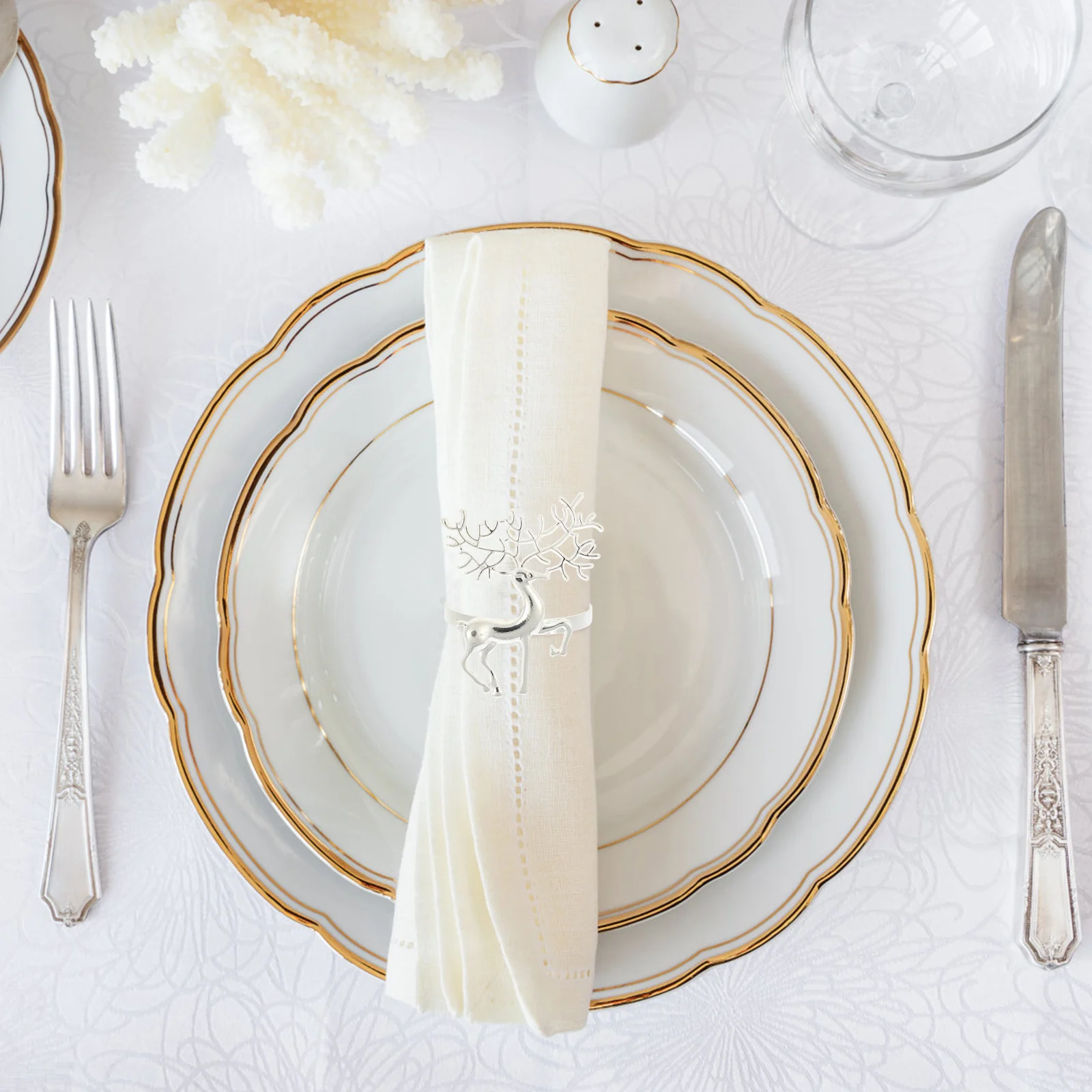 6Pcs Elk Shaped Napkin Rings Christmas Decorative Napkin Buckles Party Table Setting Holiday Dinner Accessories
6Pcs Elk Shaped Napkin Rings Christmas Decorative Napkin Buckles Party Table Setting Holiday Dinner Accessories