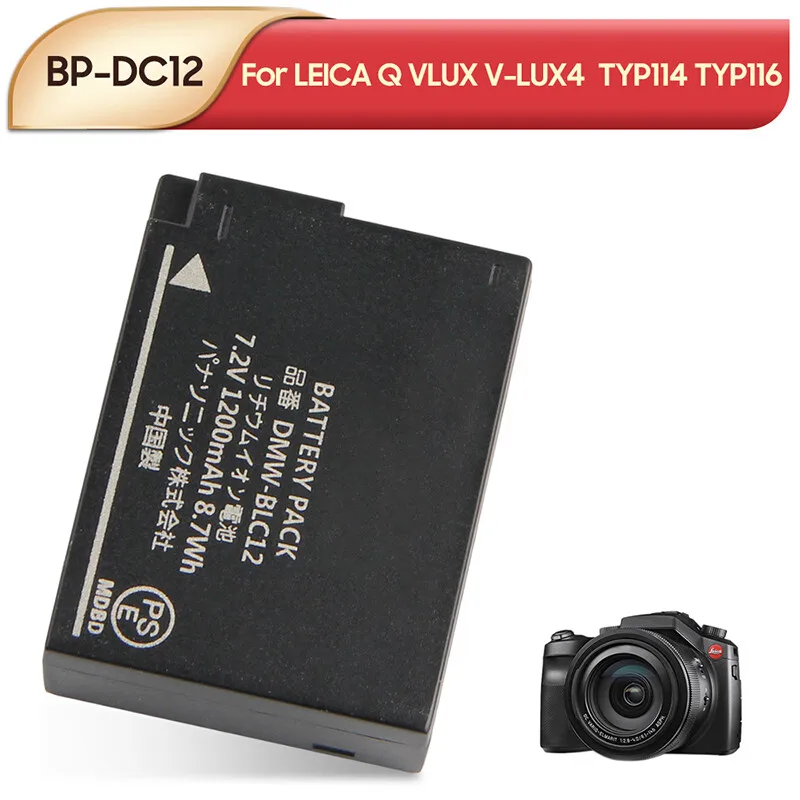 Original Battery BP-DC12 DMW-BLC12 For LEICA Q VLUX V-LUX4 CL TYP114 TYP116
Original Battery BP-DC12 DMW-BLC12 For LEICA Q VLUX V-LUX4 CL TYP114 TYP116