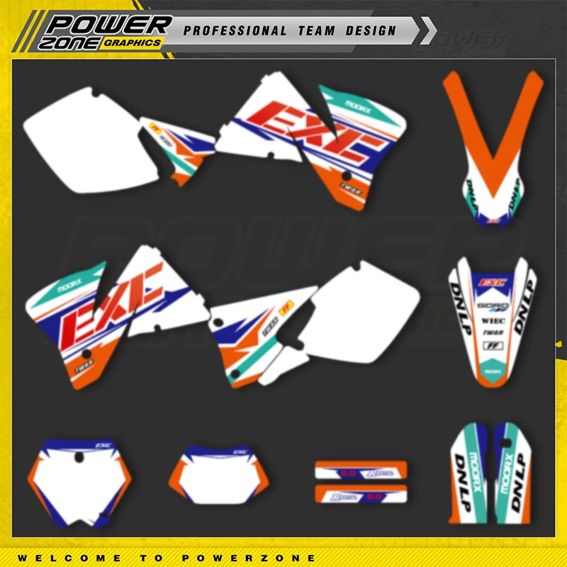 PowerZone Custom Team Graphics Backgrounds Decal Stickers Kit For KTM SX SXF MX 1998 1999 2000 EXC XCW Enduro 125 to 500cc 03
PowerZone Custom Team Graphics Backgrounds Decal Stickers Kit For KTM SX SXF MX 1998 1999 2000 EXC XCW Enduro 125 to 500cc 03