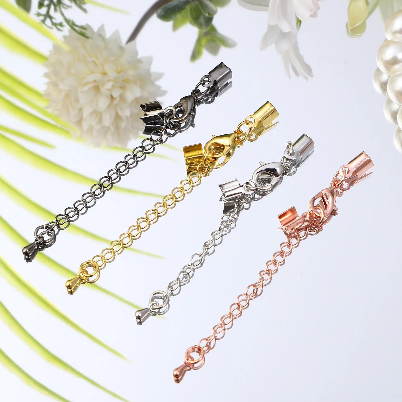 10Pcs Jewelry Extender Chains Copper Lobster Claw Clasps Cord Ends for Necklace Bracelet DIY Jewelry Making Supplies
10Pcs Jewelry Extender Chains Copper Lobster Claw Clasps Cord Ends for Necklace Bracelet DIY Jewelry Making Supplies