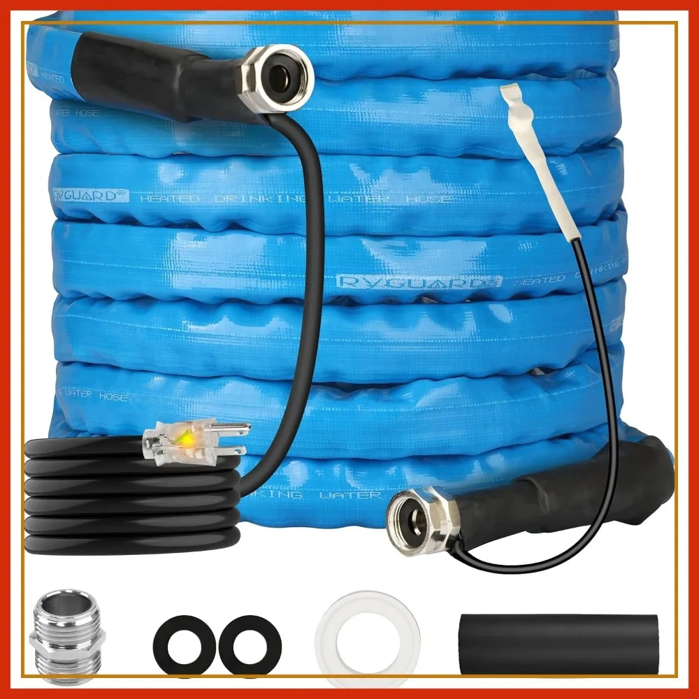 Heated Water Hose 25FT for RV, -20°F Freeze Protection with Energy-Saving Thermostat, Lead & BPA Free for RV/Home/Garden
Heated Water Hose 25FT for RV, -20°F Freeze Protection with Energy-Saving Thermostat, Lead & BPA Free for RV/Home/Garden