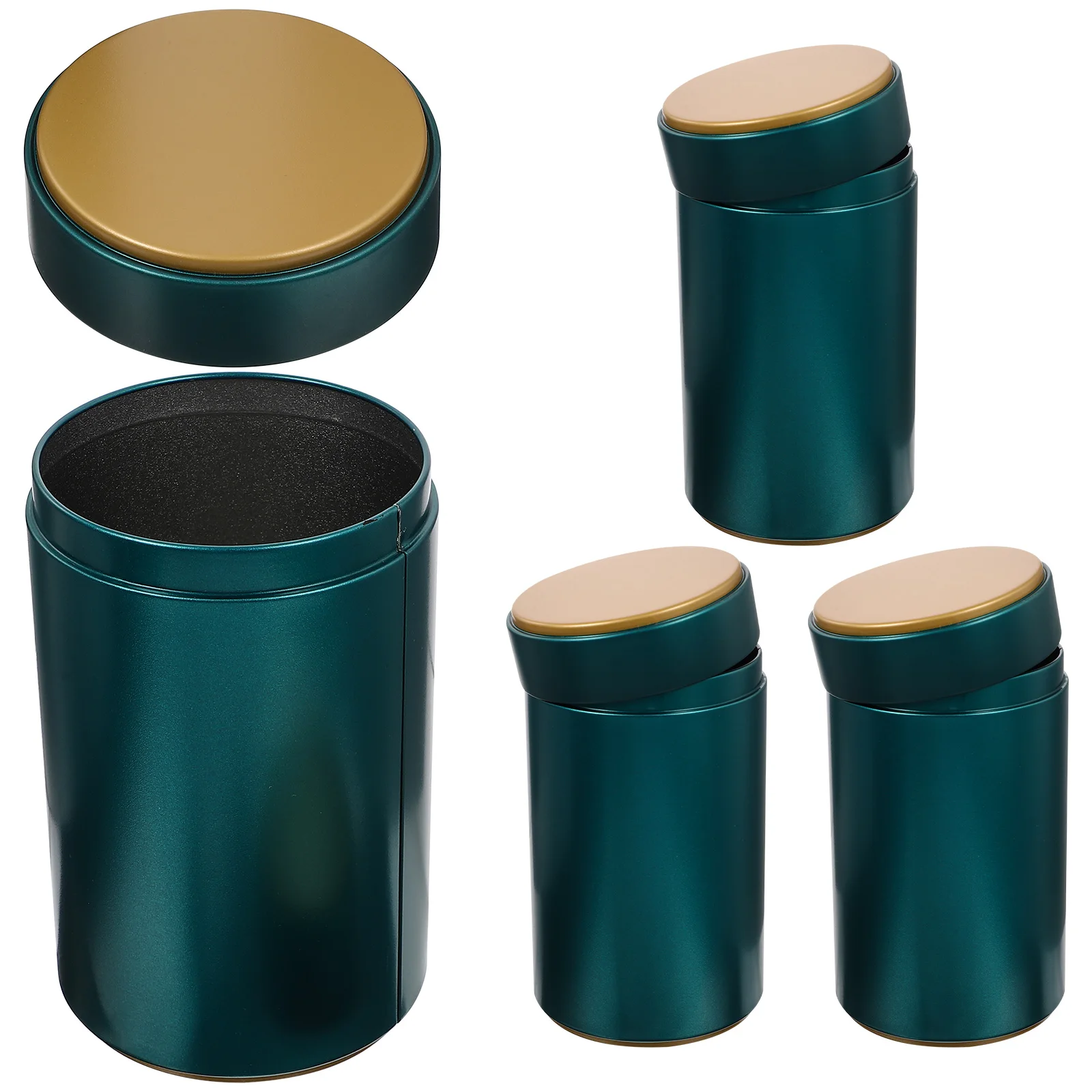4Pcs Tea Canister Tinplate Storage Jars Airtight Lids Food Containers Dark Tins Kitchen Sealed Household Loose Leaf Tea
4Pcs Tea Canister Tinplate Storage Jars Airtight Lids Food Containers Dark Tins Kitchen Sealed Household Loose Leaf Tea