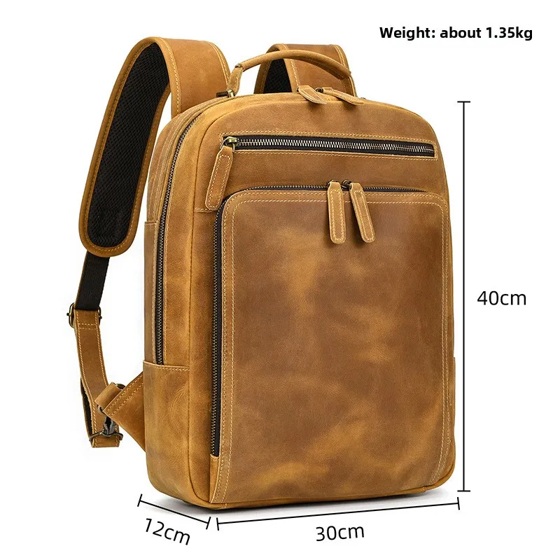 Leather Backpack For Men Male Luxury Laptop Bagpack Bag Genuine Leather Male Backpack Travel Bag Vintage Style Men Bag
Leather Backpack For Men Male Luxury Laptop Bagpack Bag Genuine Leather Male Backpack Travel Bag Vintage Style Men Bag
