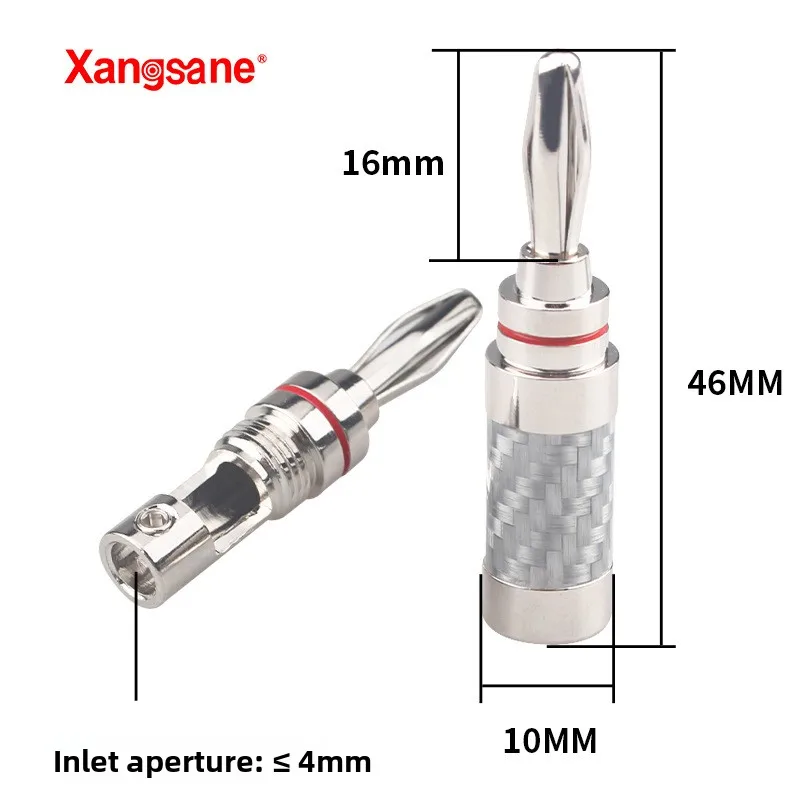 Xangsane/Elephant God, Fever Pure Copper Carbon Fiber Rhodium Plated Speaker Banana Head HIFI Speaker Cable Audio Plug
Xangsane/Elephant God, Fever Pure Copper Carbon Fiber Rhodium Plated Speaker Banana Head HIFI Speaker Cable Audio Plug