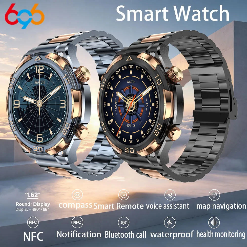 Smartwatch Blue Tooth Call 1.62 AMOLED Voice Assistant Positioning Health Exercise Monitoring Smart Watch For Men NFC Waterproof
Smartwatch Blue Tooth Call 1.62 AMOLED Voice Assistant Positioning Health Exercise Monitoring Smart Watch For Men NFC Waterproof