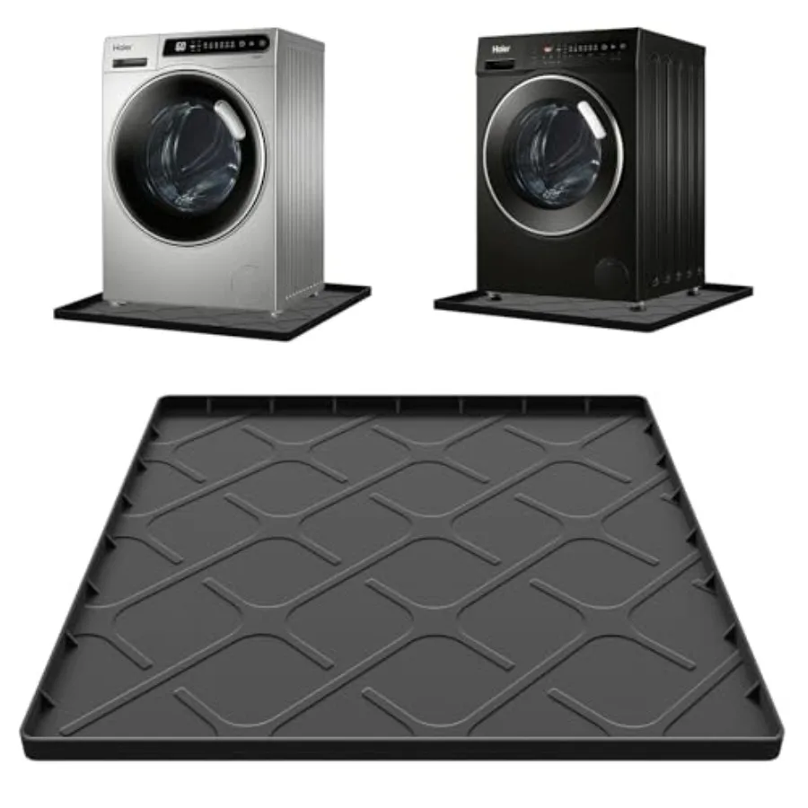 Washing Machine Drain Pan Silicone Mat 32 x 30 Inch Washer Drip Tray Non-Slip Waterproof Washer Tray for Floor Protection Anti-
Washing Machine Drain Pan Silicone Mat 32 x 30 Inch Washer Drip Tray Non-Slip Waterproof Washer Tray for Floor Protection Anti-
