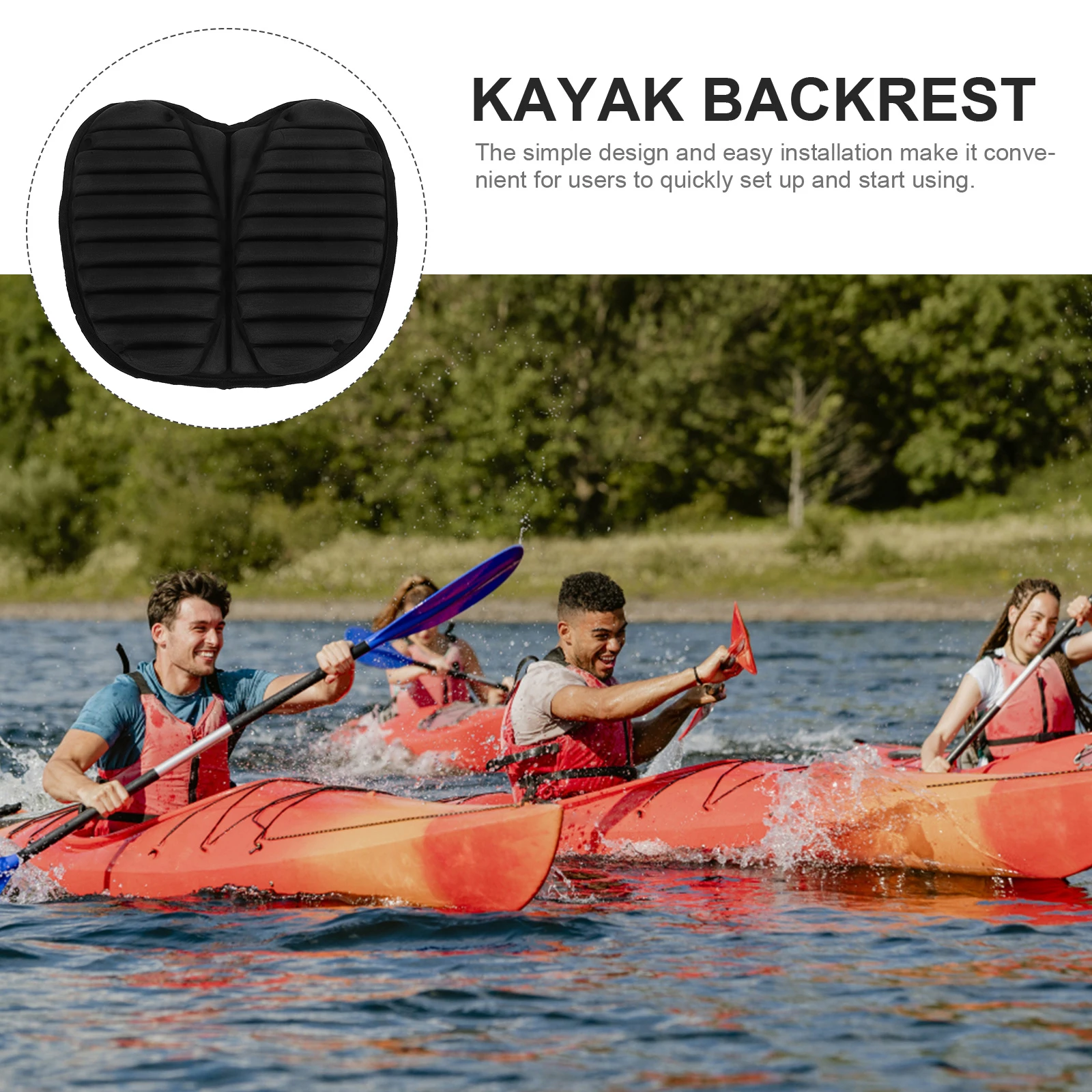Premium Portable Kayak Backrest Cushion EVA Cotton Comfortable Durable Wear Resistant Ergonomic Design for Single for Back
Premium Portable Kayak Backrest Cushion EVA Cotton Comfortable Durable Wear Resistant Ergonomic Design for Single for Back