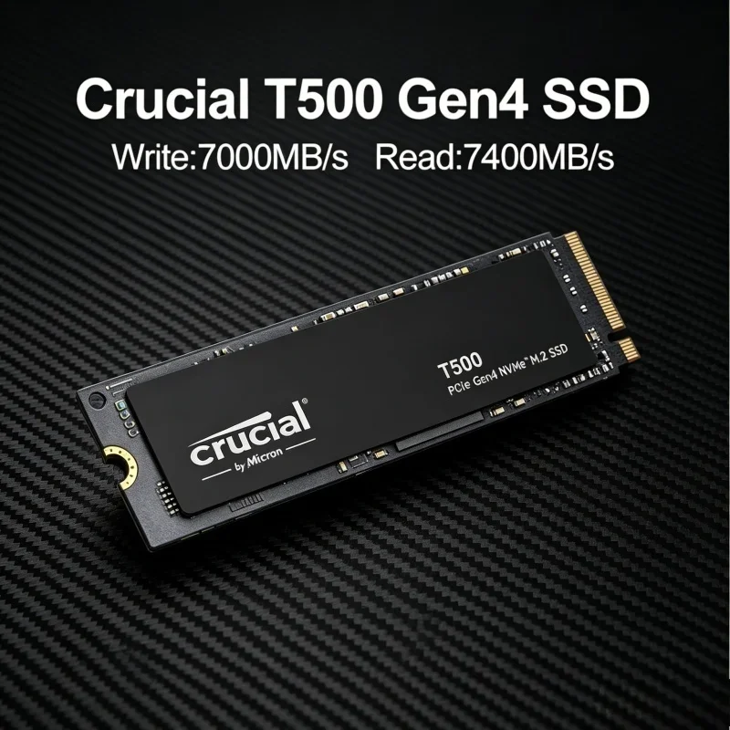 Gaming Drive High Speed Fit PS5 Laptop PC Crucial T500 1TB PCIe Gen4 NVMe M.2 SSD 7300MB/s OEM Original CT1000T500SSD8
Gaming Drive High Speed Fit PS5 Laptop PC Crucial T500 1TB PCIe Gen4 NVMe M.2 SSD 7300MB/s OEM Original CT1000T500SSD8