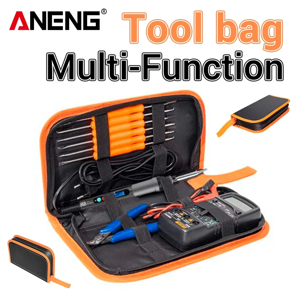 ANENG Electric Soldering Iron Accessories Multifunctional Electronic Profession Repair Welding Tools Kit Bag
ANENG Electric Soldering Iron Accessories Multifunctional Electronic Profession Repair Welding Tools Kit Bag