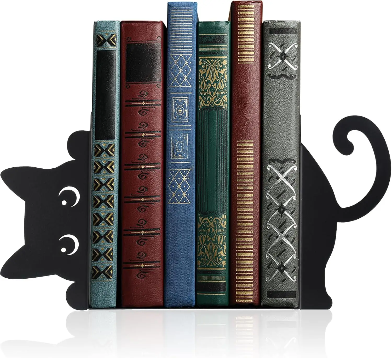 Милые металлические подставки для книг в виде котиков, набор из 2 штук, для полок, декора домашнего офиса, подарок для любителей кошек
Милые металлические подставки для книг в виде котиков, набор из 2 штук, для полок, декора домашнего офиса, подарок для любителей кошек