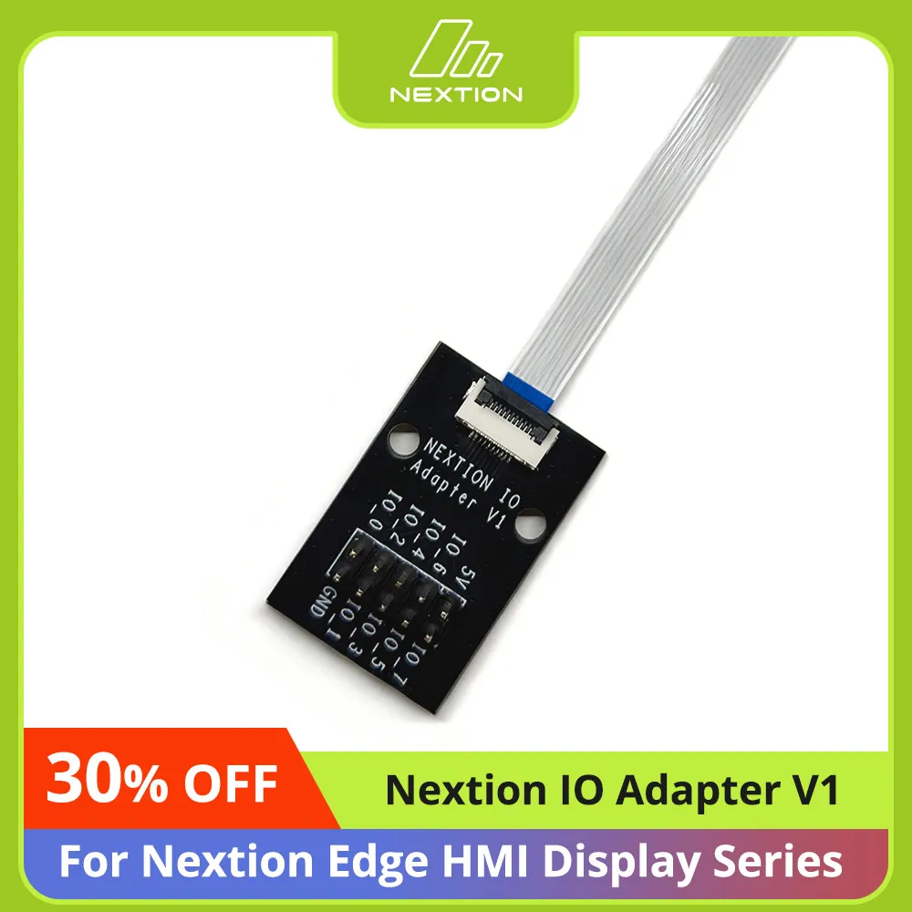 Адаптер Nextion IO V1, предназначенный для дисплеев Edge HMI серии 2.1″ и 2.8″, с GPIO для упрощения подключений
Адаптер Nextion IO V1, предназначенный для дисплеев Edge HMI серии 2.1″ и 2.8″, с GPIO для упрощения подключений