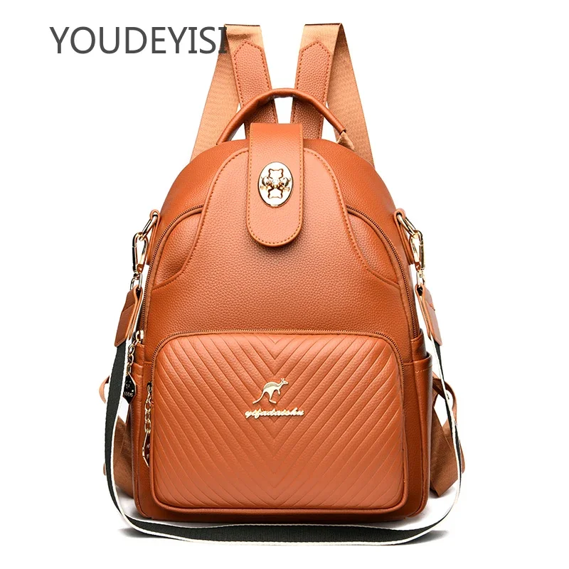 YOUDEYISI Women Backpack Female Soft Leather Book School Bags For Teenage Girls Sac A Dos Travel Back Pack Rucksacks Mochilas
YOUDEYISI Women Backpack Female Soft Leather Book School Bags For Teenage Girls Sac A Dos Travel Back Pack Rucksacks Mochilas