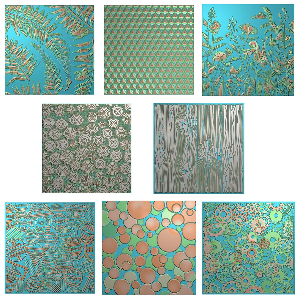 3D Embossing Folder Leaves Trunk Wheel Bubble Mixed Pattern for DIY Scrapbooking Adding Texture Paper Card 5.9*5.9inch Stencil
3D Embossing Folder Leaves Trunk Wheel Bubble Mixed Pattern for DIY Scrapbooking Adding Texture Paper Card 5.9*5.9inch Stencil