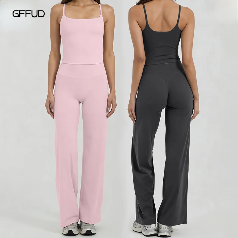 Butt Lift Shapewear Yoga Set High Stretch Baggy Flared Pants Yoga Halter Neck Bra Sports Gym Fitness Clothes Creamy Texture
Butt Lift Shapewear Yoga Set High Stretch Baggy Flared Pants Yoga Halter Neck Bra Sports Gym Fitness Clothes Creamy Texture