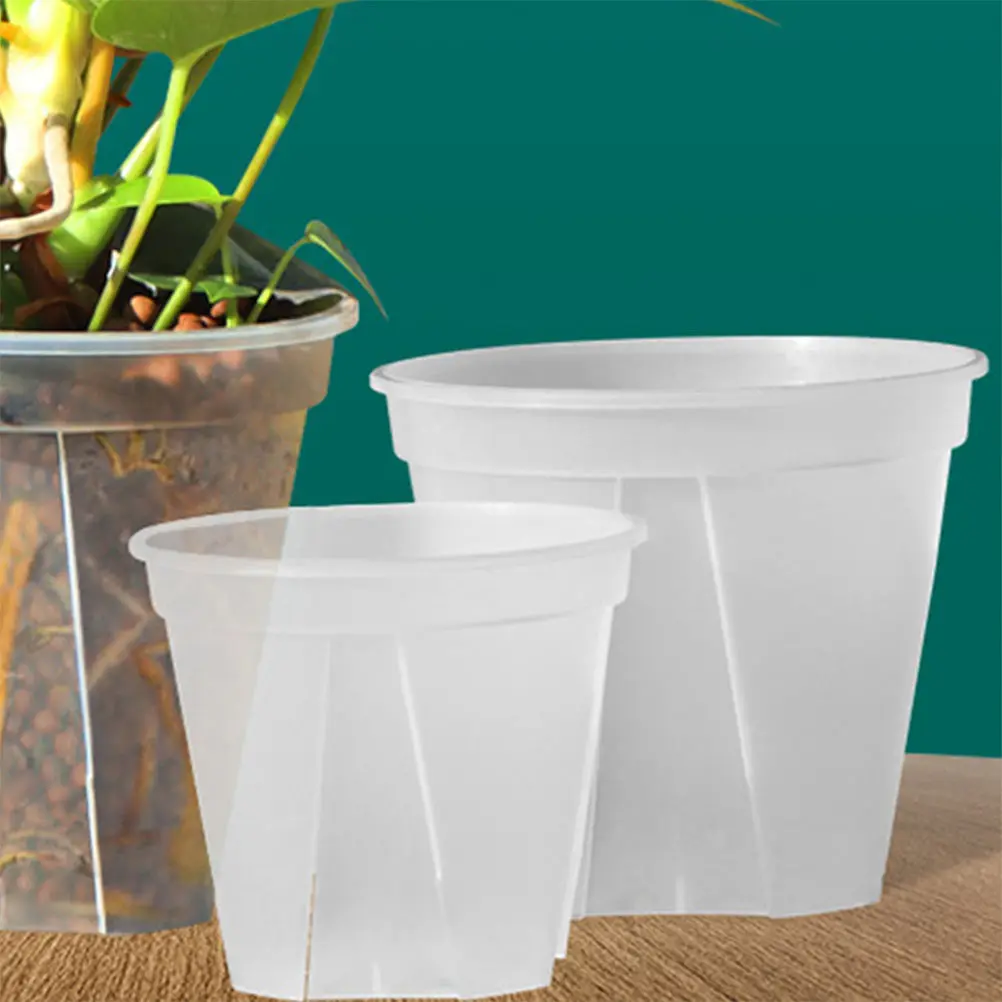 4Pcs Clear PP Plant Nursery Pots Breathable Flower Planter for Succulents Orchids Replanting Gardening Supplies Decorative
4Pcs Clear PP Plant Nursery Pots Breathable Flower Planter for Succulents Orchids Replanting Gardening Supplies Decorative