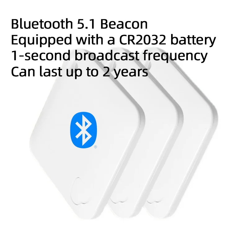 BLE Bluetooth 5.1 beacon, 3.3VDC, continuously available for 2 years. FCC/CE/ROHS compliant. Temperature range: -40°C to +85°C.
BLE Bluetooth 5.1 beacon, 3.3VDC, continuously available for 2 years. FCC/CE/ROHS compliant. Temperature range: -40°C to +85°C.