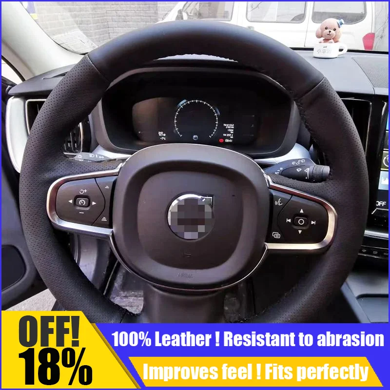 Leather Car Steering Wheel Cover Fit For Volvo S90 XC90 XC60 S60 V90CC Hand Sewing Custom interior Diy Auto Car Accessories
Leather Car Steering Wheel Cover Fit For Volvo S90 XC90 XC60 S60 V90CC Hand Sewing Custom interior Diy Auto Car Accessories