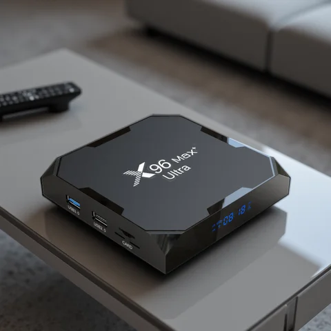 X96Max Plus Ultra TV Box Android 11 Amlogic S905X4 4GB/32GB 4GB/64GB TV BOX AV1 8K Wifi BT X96 Max Lettore multimediale TV Set Top Box