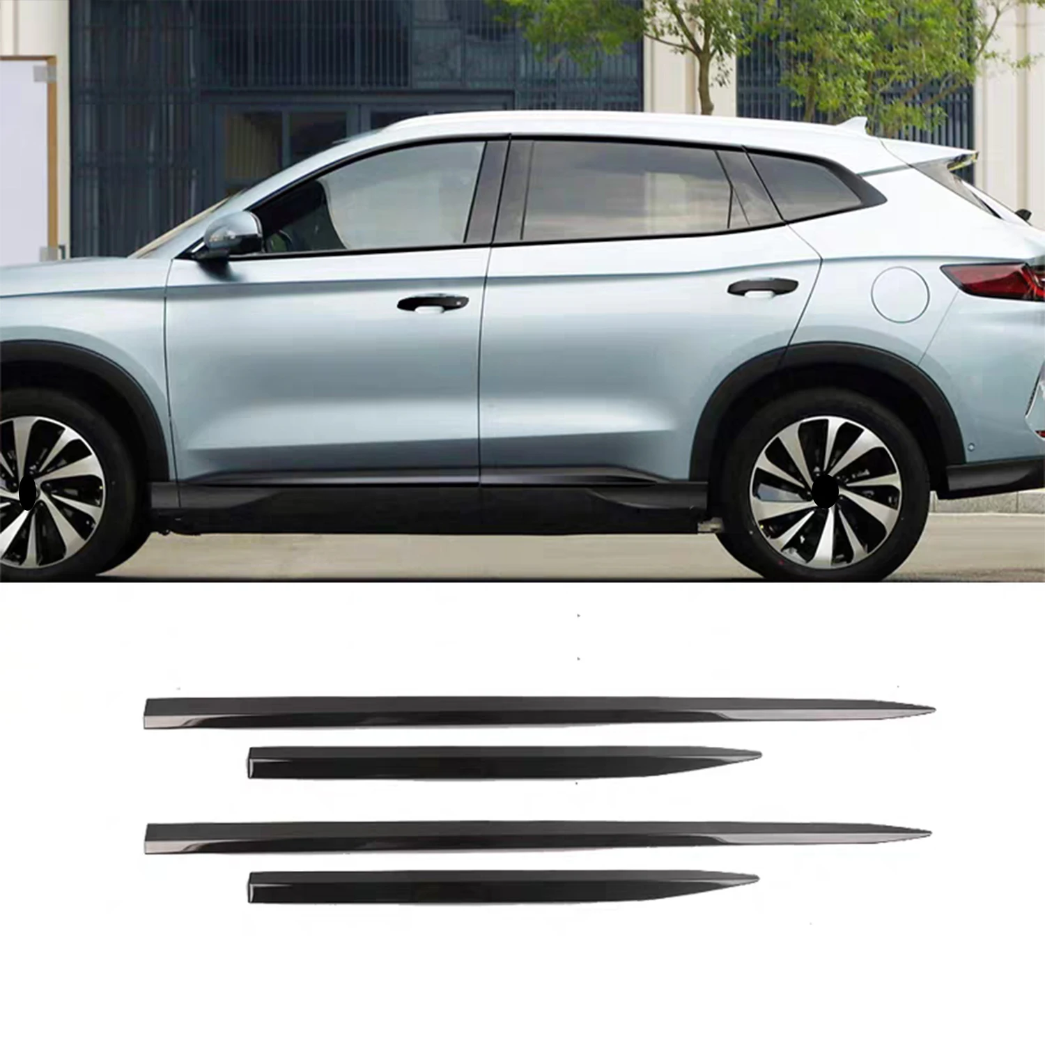 For BYD Song Plus DM-i / Seal U 2023-2025 Exterior Side Door Body Molding Strips Decor Cover Trim ABS Car Accessories 4pcs
For BYD Song Plus DM-i / Seal U 2023-2025 Exterior Side Door Body Molding Strips Decor Cover Trim ABS Car Accessories 4pcs