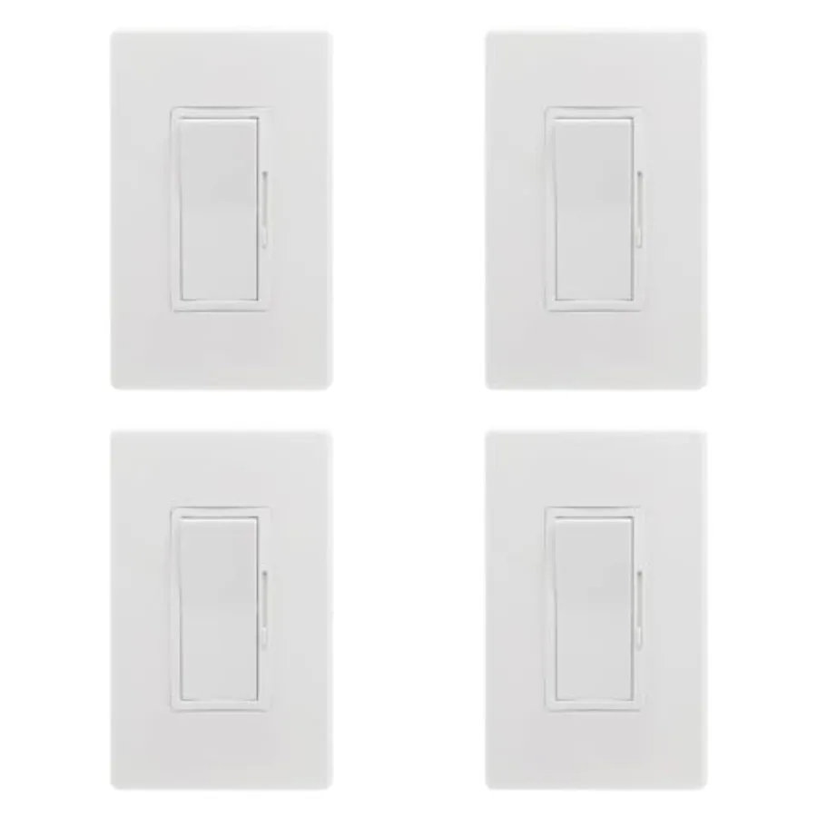 LED Dimmer Switch Wall Rocker Style Slide Bar Single Pole or 3-Way Switching 120-277 Volts 0-10V Dimmer 600W Max ETL Listed Whi
LED Dimmer Switch Wall Rocker Style Slide Bar Single Pole or 3-Way Switching 120-277 Volts 0-10V Dimmer 600W Max ETL Listed Whi