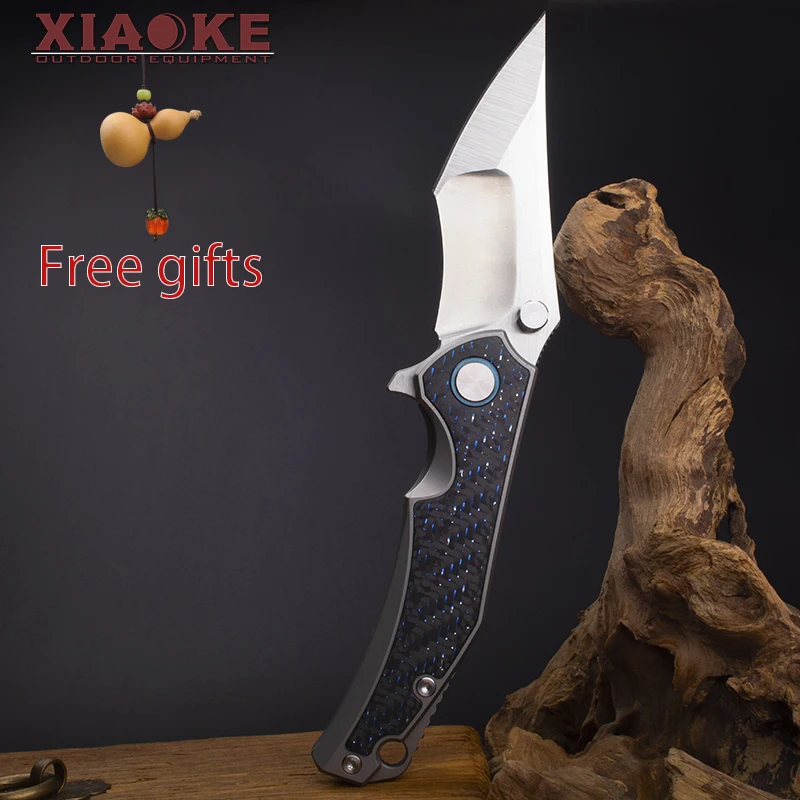 VG10 blade TC4 titanium alloy carbon fibre inlaid handle outdoor camping hunting folding knife portable EDC collectible knife
VG10 blade TC4 titanium alloy carbon fibre inlaid handle outdoor camping hunting folding knife portable EDC collectible knife