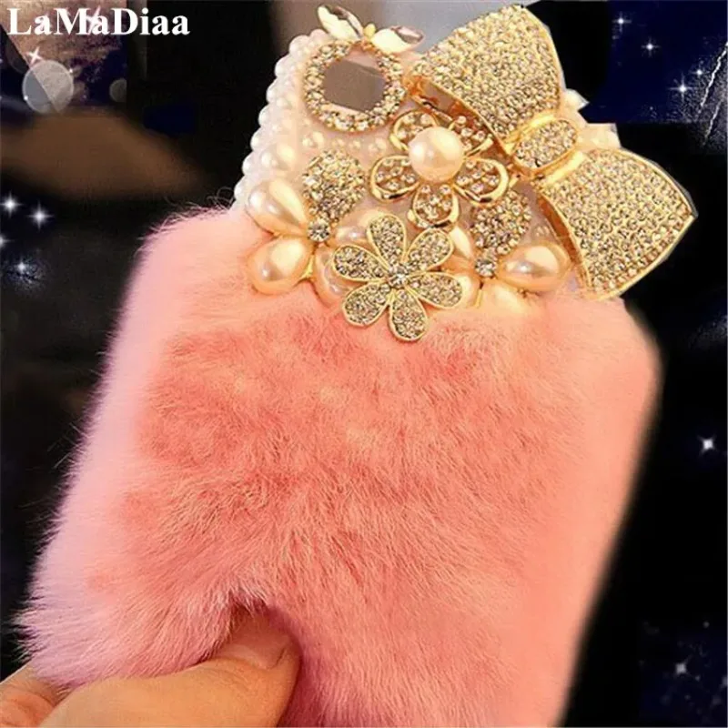 Luxury Bling Diamond Pearl Bowknot Phone Case, Warm Soft Rabbit Fur Hair, Case for iPhone 14, 15, 13, 12, 11 Pro Max
Luxury Bling Diamond Pearl Bowknot Phone Case, Warm Soft Rabbit Fur Hair, Case for iPhone 14, 15, 13, 12, 11 Pro Max