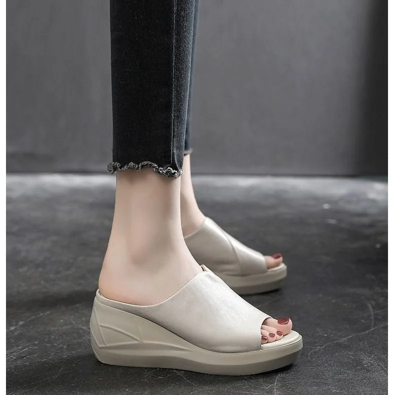 2025 Summer Women Wedge Sandals Premium Orthopedic Open Toe Sandals Vintage Anti-slip Leather Casual Female Platform Retro Shoes
2025 Summer Women Wedge Sandals Premium Orthopedic Open Toe Sandals Vintage Anti-slip Leather Casual Female Platform Retro Shoes