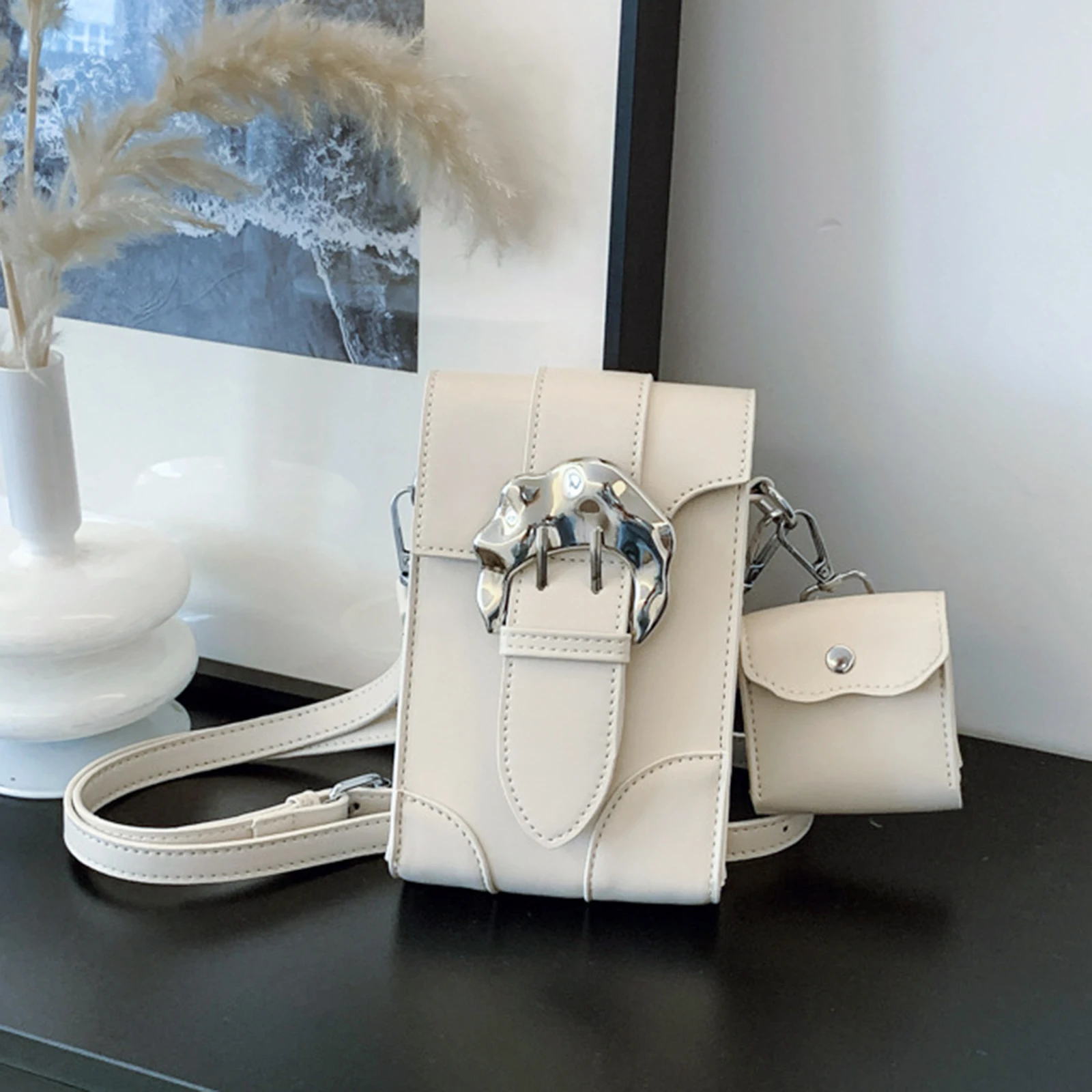 Женская сумка через плечо, регулируемый ремень, кошелек из искусственной кожи, сумка через плечо с портмоне
Женская сумка через плечо, регулируемый ремень, кошелек из искусственной кожи, сумка через плечо с портмоне