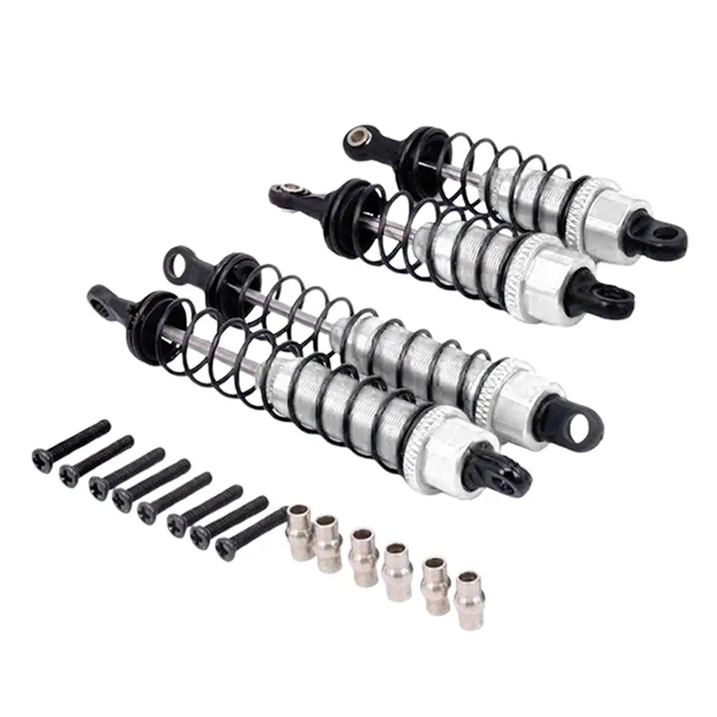 Комплект из 4 металлических амортизаторов 70 мм/98 мм для радиоуправляемых машин Wltoys 1:12 (модели 12428, 12423, 12429, FY03)
Комплект из 4 металлических амортизаторов 70 мм/98 мм для радиоуправляемых машин Wltoys 1:12 (модели 12428, 12423, 12429, FY03)