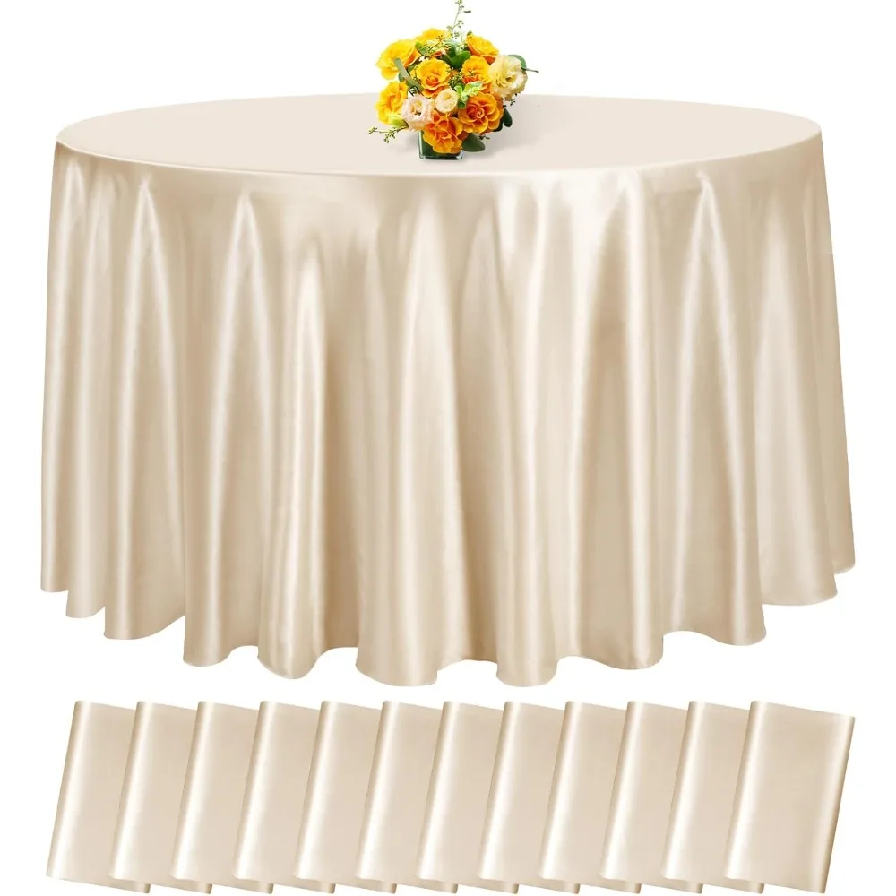 High quality 12 Pack 120 Inch Champagne Satin Tablecloth -Overlay Smooth Fabric Table Cover, Table Decoration for Wedding-NEW
High quality 12 Pack 120 Inch Champagne Satin Tablecloth -Overlay Smooth Fabric Table Cover, Table Decoration for Wedding-NEW