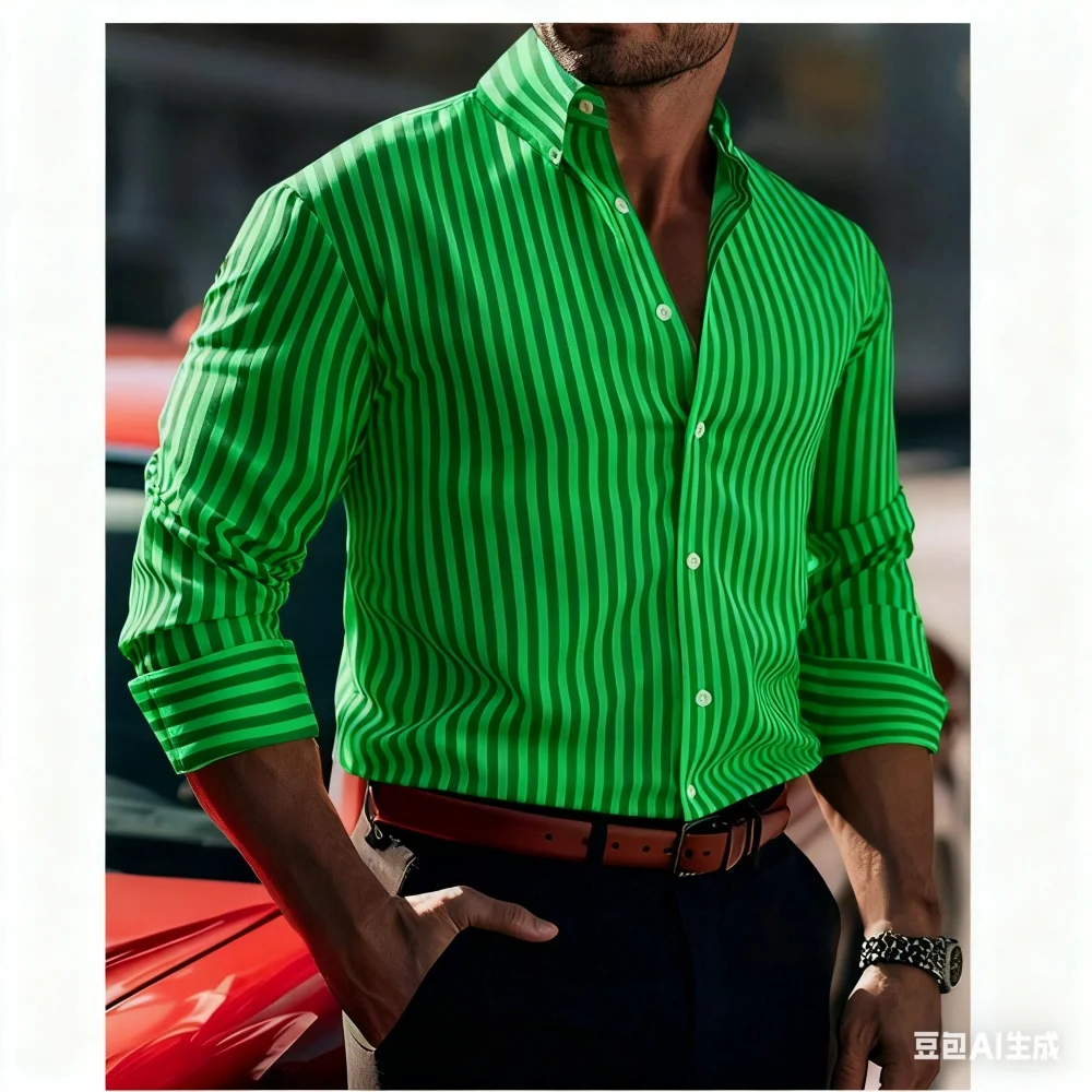 8-цветная гавайская рубашка в полоску с длинным рукавом и принтом, модная удобная дышащая ткань с лацканами на пуговицах для социальных вечеринок
8-цветная гавайская рубашка в полоску с длинным рукавом и принтом, модная удобная дышащая ткань с лацканами на пуговицах для социальных вечеринок