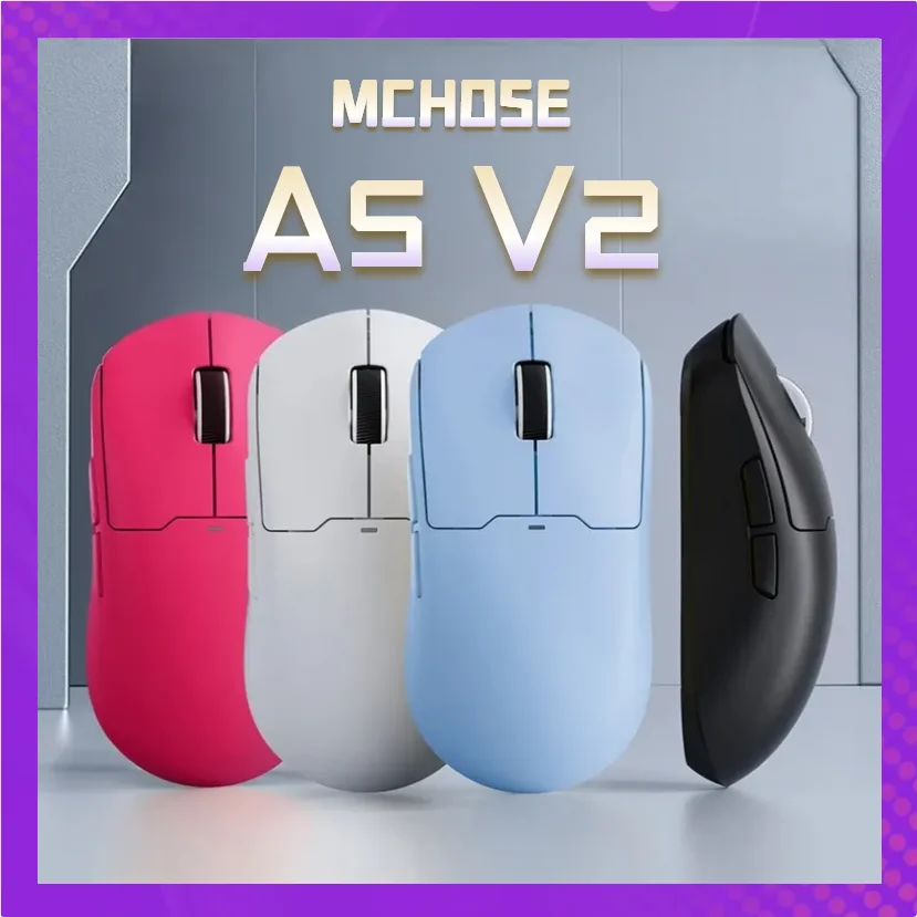 Игровая мышь Mchose A5 V2 Ultra Tri-Mode, легкая PAW3395 26K DPI 8K Polling, большой аккумулятор, беспроводные Bluetooth-мыши для киберспорта
Игровая мышь Mchose A5 V2 Ultra Tri-Mode, легкая PAW3395 26K DPI 8K Polling, большой аккумулятор, беспроводные Bluetooth-мыши для киберспорта