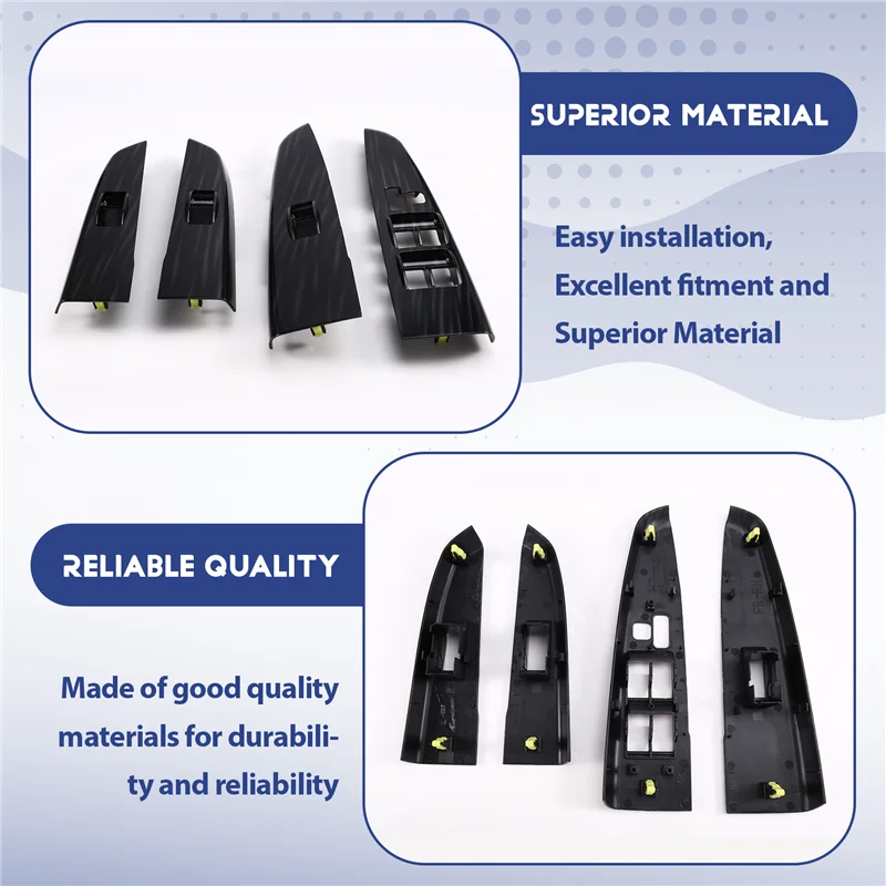 4PCS Front+Rear Door Armrest Trim Panel Window Switch Bezel For Toyota Hilux 05-14 4271-0K010 74272-0K010 74231-0K020
4PCS Front+Rear Door Armrest Trim Panel Window Switch Bezel For Toyota Hilux 05-14 4271-0K010 74272-0K010 74231-0K020