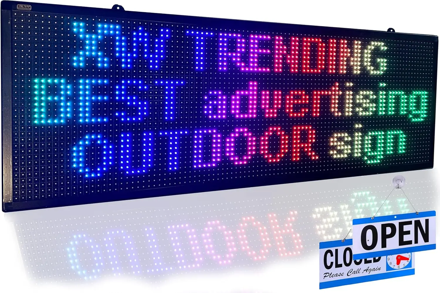 Programmable LED Scrolling Sign 40"x14" WiFi, Multicolor Message Board for Indoor Outdoor Advertising
Programmable LED Scrolling Sign 40"x14" WiFi, Multicolor Message Board for Indoor Outdoor Advertising