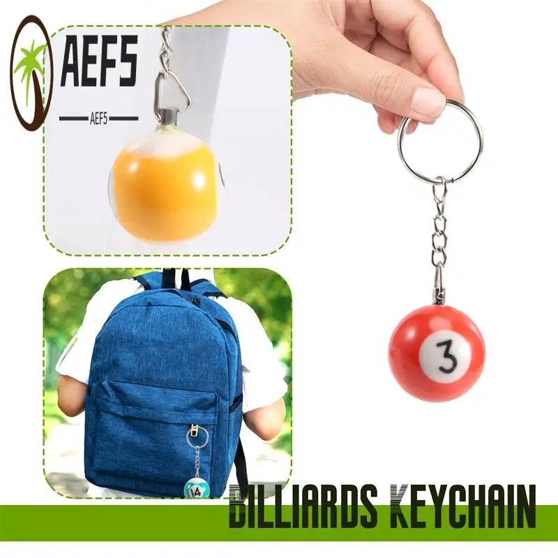 AEF5-красочный набор ключей для бильярдных шаров, 16 шт., мини-волшебный брелок для ключей, шары Eightball Billar, аксессуары для бильярдных цепей
AEF5-красочный набор ключей для бильярдных шаров, 16 шт., мини-волшебный брелок для ключей, шары Eightball Billar, аксессуары для бильярдных цепей