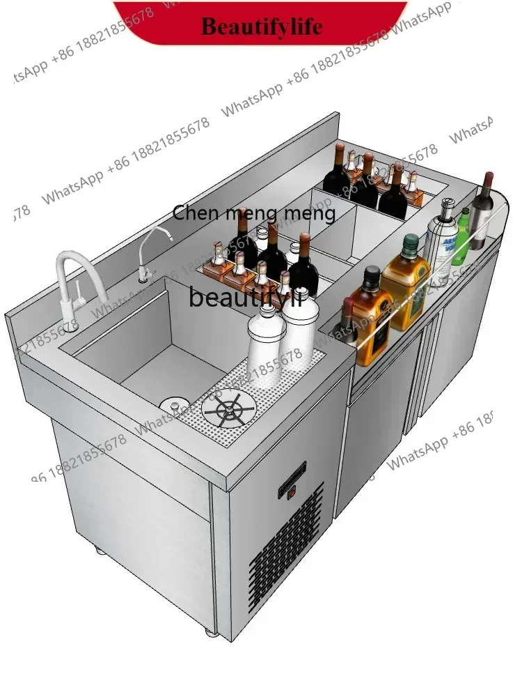 Коктейльный столик Коктейльная консоль Коктейльный столик из нержавеющей стали Коммерческий холодильный мобильный винный шкаф
Коктейльный столик Коктейльная консоль Коктейльный столик из нержавеющей стали Коммерческий холодильный мобильный винный шкаф