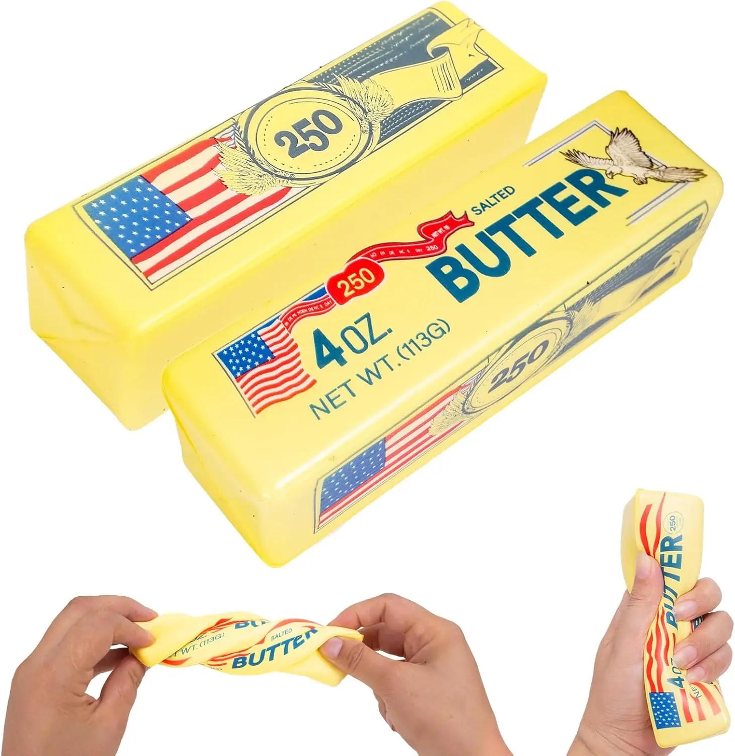 2 Pack Butter Squishy Toy, 5.3 Inch July 4th Soft Squishy Stress Relief Toy, Joeysisi 250th Anniversary Squeeze Desk Toy for Adults, Office Work, Study
2 Pack Butter Squishy Toy, 5.3 Inch July 4th Soft Squishy Stress Relief Toy, Joeysisi 250th Anniversary Squeeze Desk Toy for Adults, Office Work, Study