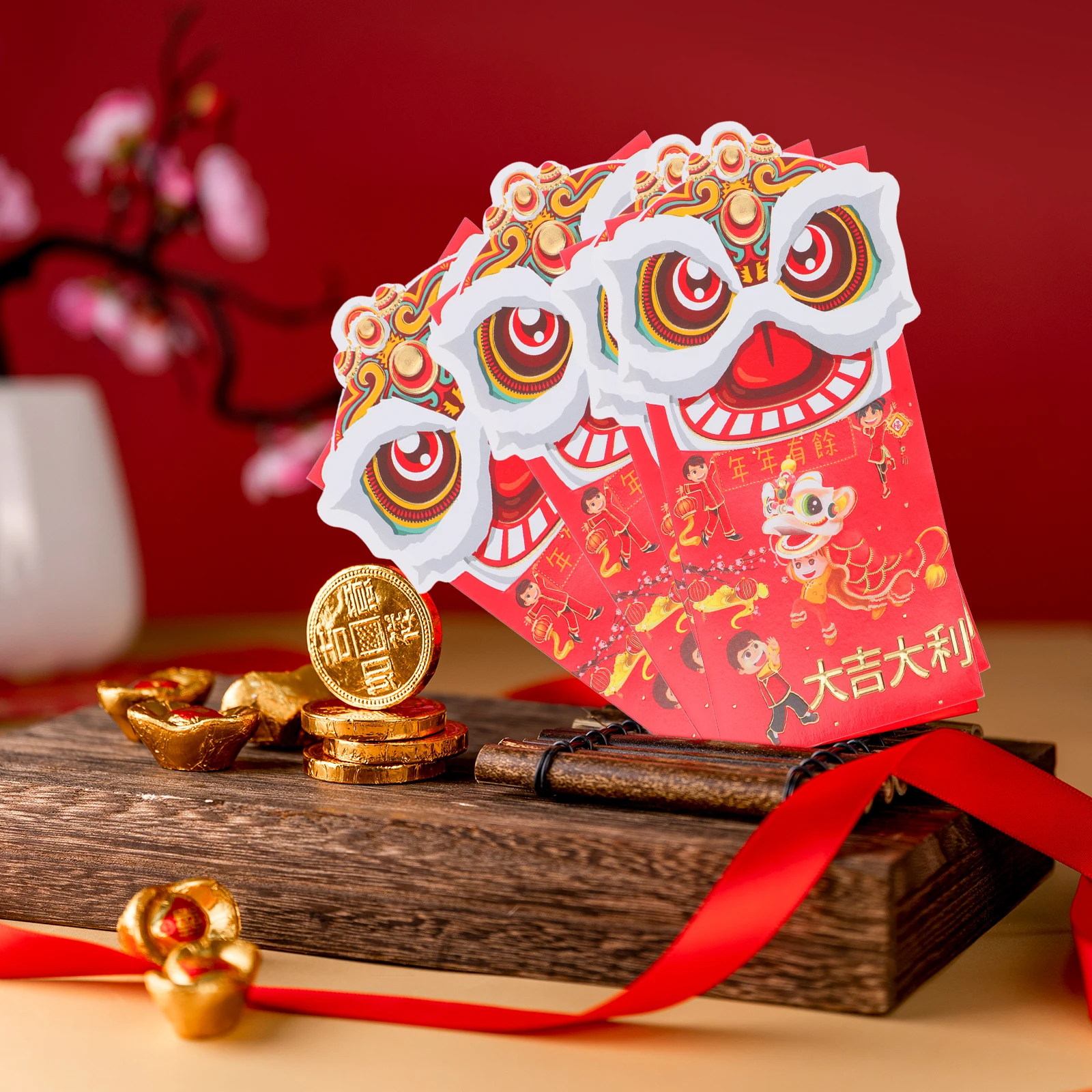 12 pcs Red Envelope Bag Tiger Year Gift Pocket Chinese Style Paper Envelopes Festive New Year Supplies
12 pcs Red Envelope Bag Tiger Year Gift Pocket Chinese Style Paper Envelopes Festive New Year Supplies