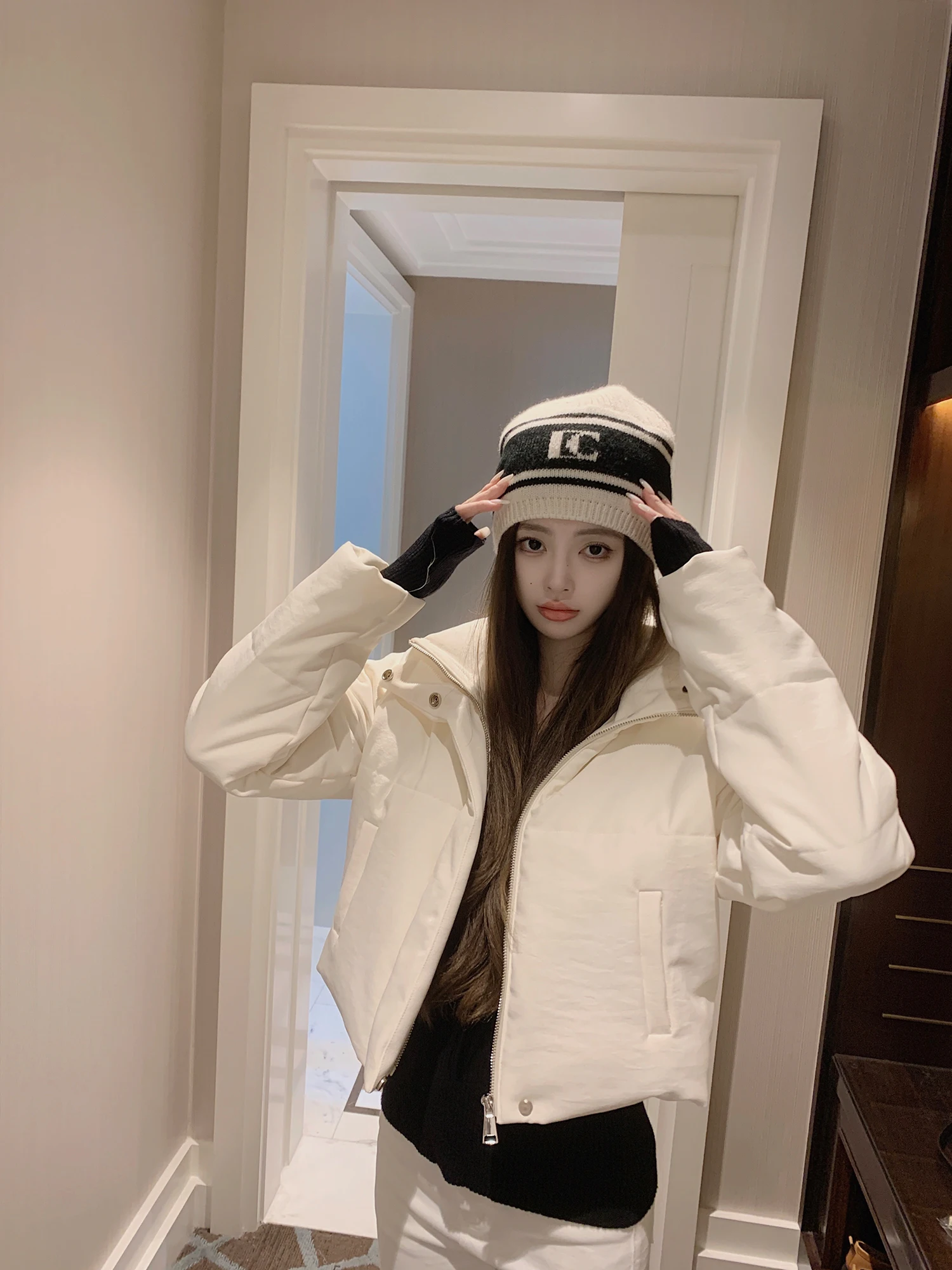 Women's ort Cotton Jaet Winter Outerwear Thiened Polyester Fiber Filling Korean Sle Slim Fit Commute Faion
Women's ort Cotton Jaet Winter Outerwear Thiened Polyester Fiber Filling Korean Sle Slim Fit Commute Faion