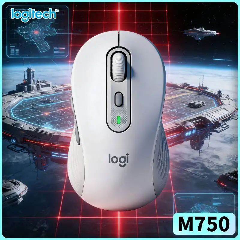 Wireless Logitech M750 Mouse, Silent Click Buttons, Smooth Cursor Control, Compatible with Windows M650/G304/M220/M185/M280