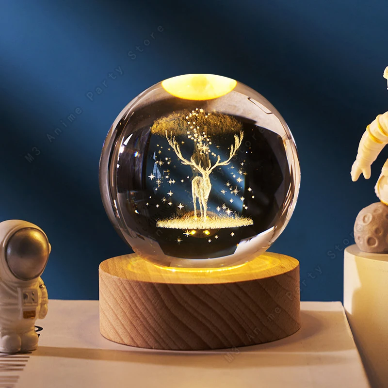 Уникальный 3D хрустальный шар, ночник, светодиодная лампа, прикроватная тумбочка, светящаяся лампа в виде лося и оленя, детский подарок на день рождения, украшение комнаты, 5 см, игрушки
Уникальный 3D хрустальный шар, ночник, светодиодная лампа, прикроватная тумбочка, светящаяся лампа в виде лося и оленя, детский подарок на день рождения, украшение комнаты, 5 см, игрушки