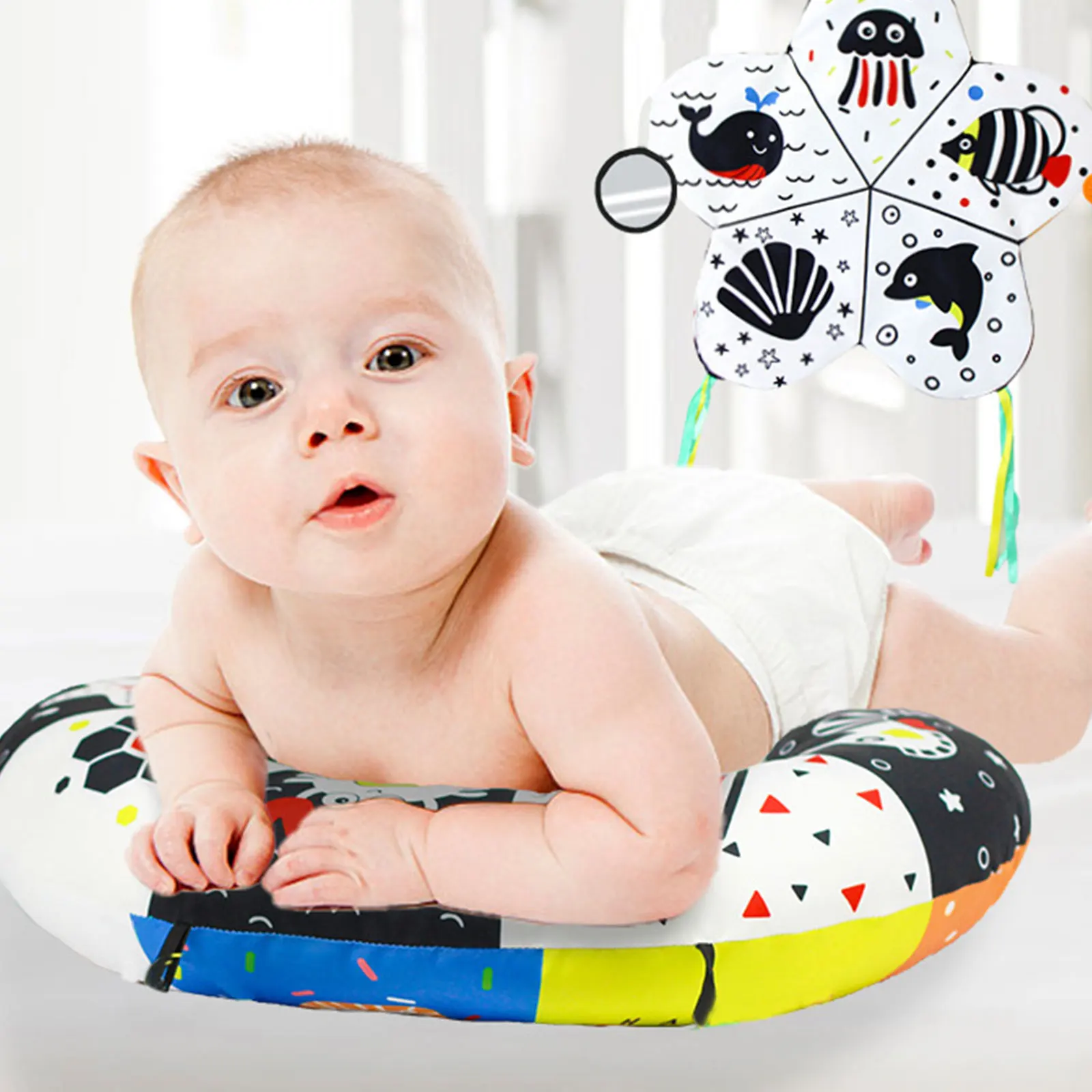 Tummy Time High Contrast Baby Playmat For Newborn 0-6 Months Infant Educational Cotton Pillow Baby Shower Gift Tummy Time Prop
Tummy Time High Contrast Baby Playmat For Newborn 0-6 Months Infant Educational Cotton Pillow Baby Shower Gift Tummy Time Prop