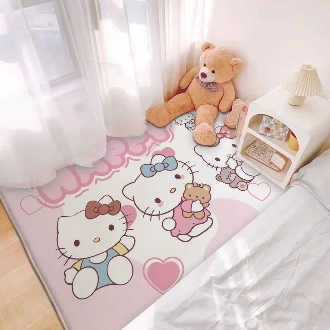 Ковер с принтом котенка Sanrio Holle Kitty для гостиной, спальни, комнаты для девочек, домашний декор, напольный коврик, Розовый декор для комнаты, нескользящий коврик, коврик
Ковер с принтом котенка Sanrio Holle Kitty для гостиной, спальни, комнаты для девочек, домашний декор, напольный коврик, Розовый декор для комнаты, нескользящий коврик, коврик