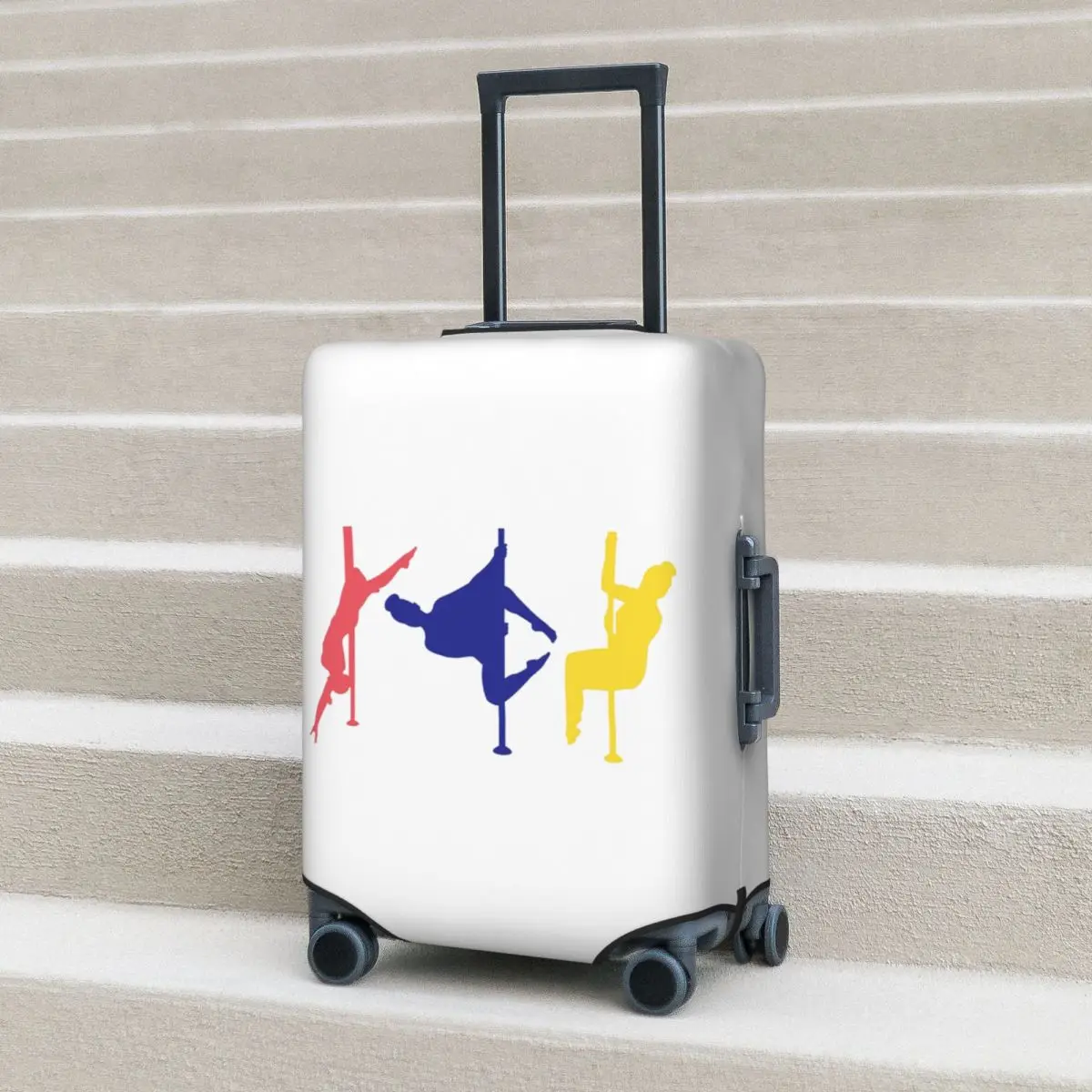 Hangback Frog Pole Dance Figures Pole Dance Suitcase Cover Protection Elastic Travel Luggage Protector Covers for 18-32 Inch 
Hangback Frog Pole Dance Figures Pole Dance Suitcase Cover Protection Elastic Travel Luggage Protector Covers for 18-32 Inch