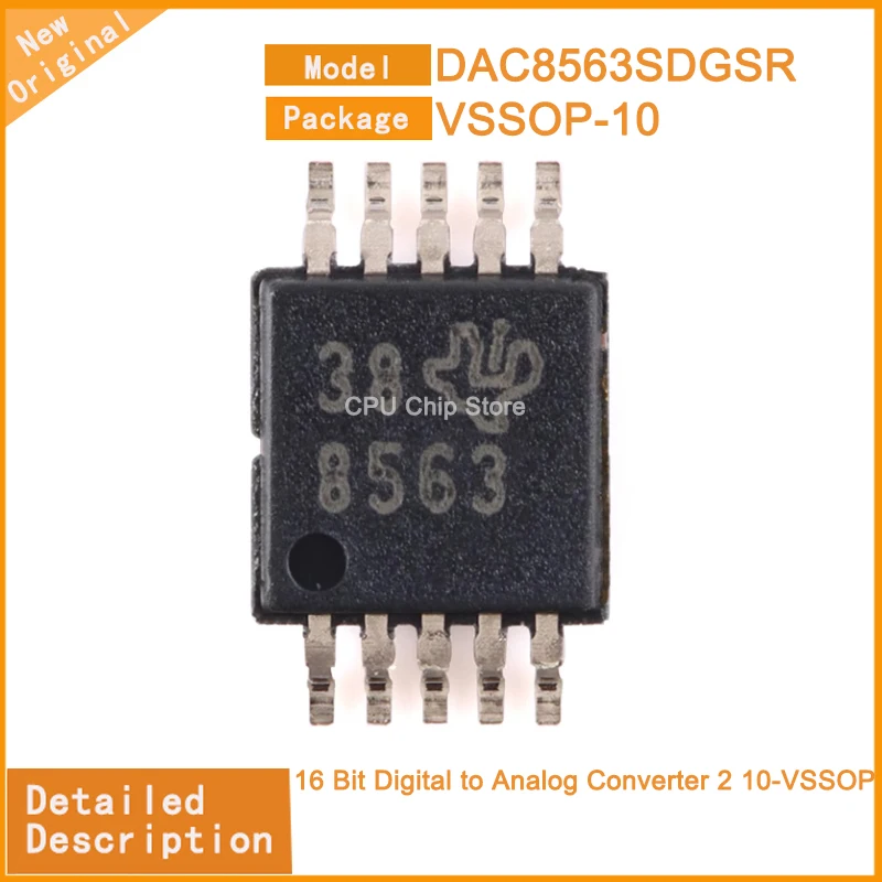 5 шт./лот, новый оригинальный DAC8563SDGSR DAC8563 16-битный цифро-аналоговый преобразователь 2 10-VSSOP
5 шт./лот, новый оригинальный DAC8563SDGSR DAC8563 16-битный цифро-аналоговый преобразователь 2 10-VSSOP