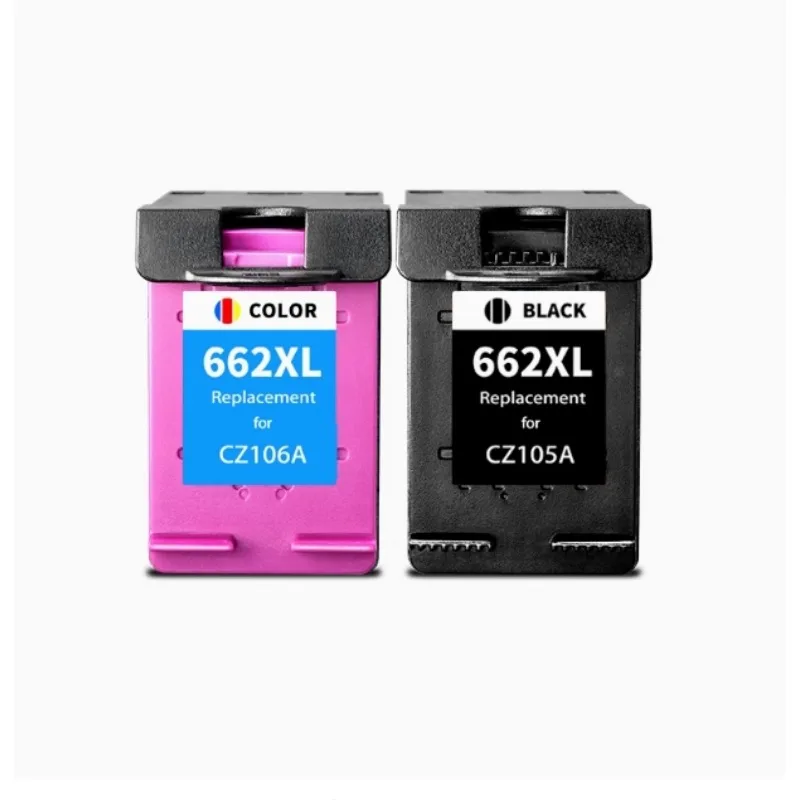 Сменный чернильный картридж для HP662 662XL, совместимый с картриджами HP 662 для принтеров Deskjet 1015, 1515, 2515, 2545, 2645, 3545, 4510, 4515, 4516, 4518.
Сменный чернильный картридж для HP662 662XL, совместимый с картриджами HP 662 для принтеров Deskjet 1015, 1515, 2515, 2545, 2645, 3545, 4510, 4515, 4516, 4518.