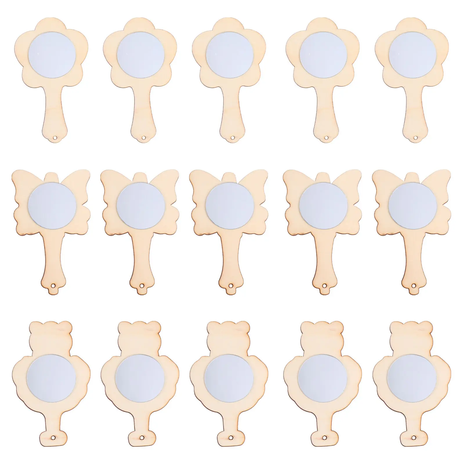15Pcs Wooden Mini Mirrors DIY Painting Unfinished Handheld Mirrors Kids Creative Handwork Craft Gift for Children DIY Decoration
15Pcs Wooden Mini Mirrors DIY Painting Unfinished Handheld Mirrors Kids Creative Handwork Craft Gift for Children DIY Decoration