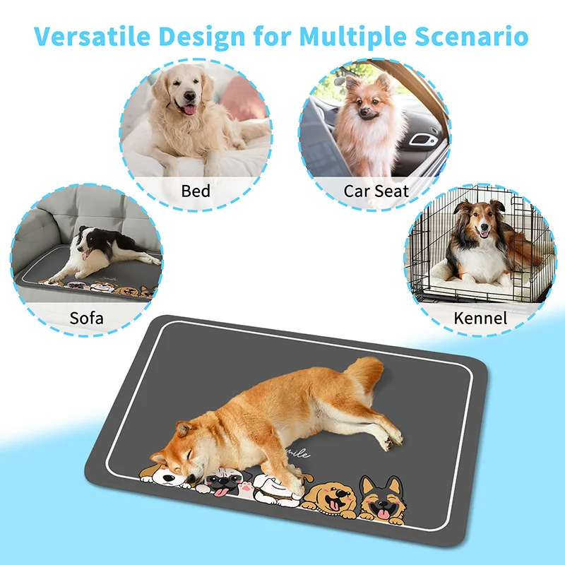 Ice Silk Cooling Pad for Cats and Dogs, Summer Pet Cool Mat Bed Non-Adherent Hair Double Layer Cool Down Mattress
Ice Silk Cooling Pad for Cats and Dogs, Summer Pet Cool Mat Bed Non-Adherent Hair Double Layer Cool Down Mattress